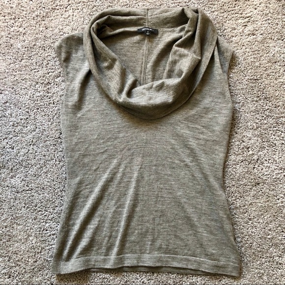 Lafayette 148 New York Sweaters - Lafayette 148 Merino Wool Cowl Neck Sleeveless Top